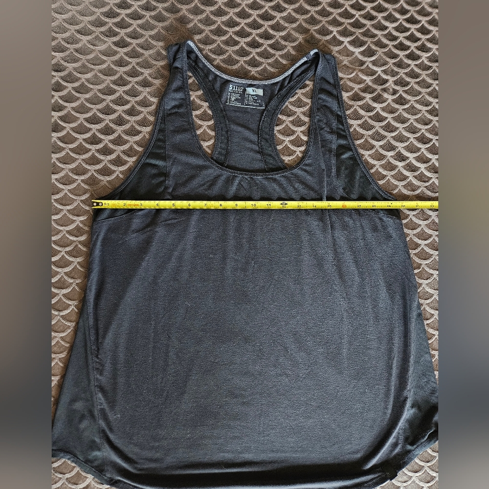5.11 Tactical Loose Fit Racerback Tank In Black - Size XL - Picture 3 of 3